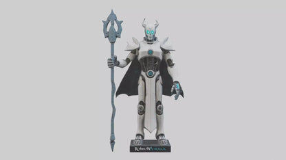 3D model RoboWarlock statue model VR / AR / low-poly