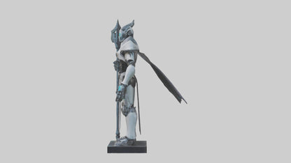3D model RoboWarlock statue model VR / AR / low-poly