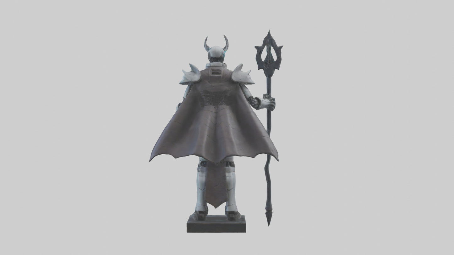 3D model RoboWarlock statue model VR / AR / low-poly