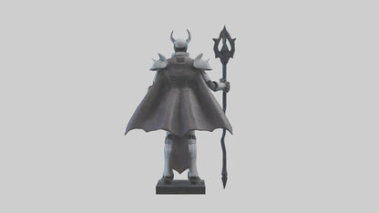 3D model RoboWarlock statue model VR / AR / low-poly