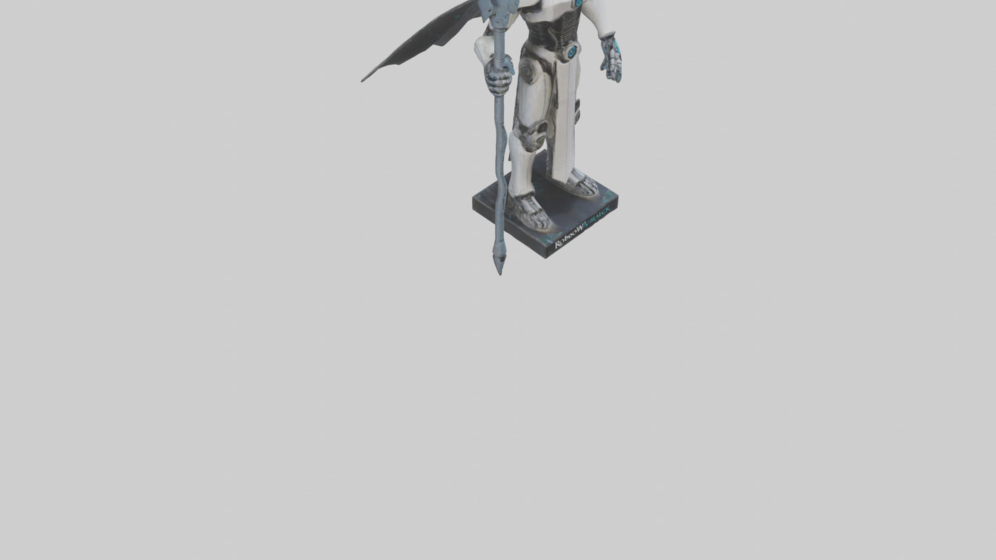 3D model RoboWarlock statue model VR / AR / low-poly