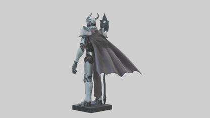3D model RoboWarlock statue model VR / AR / low-poly