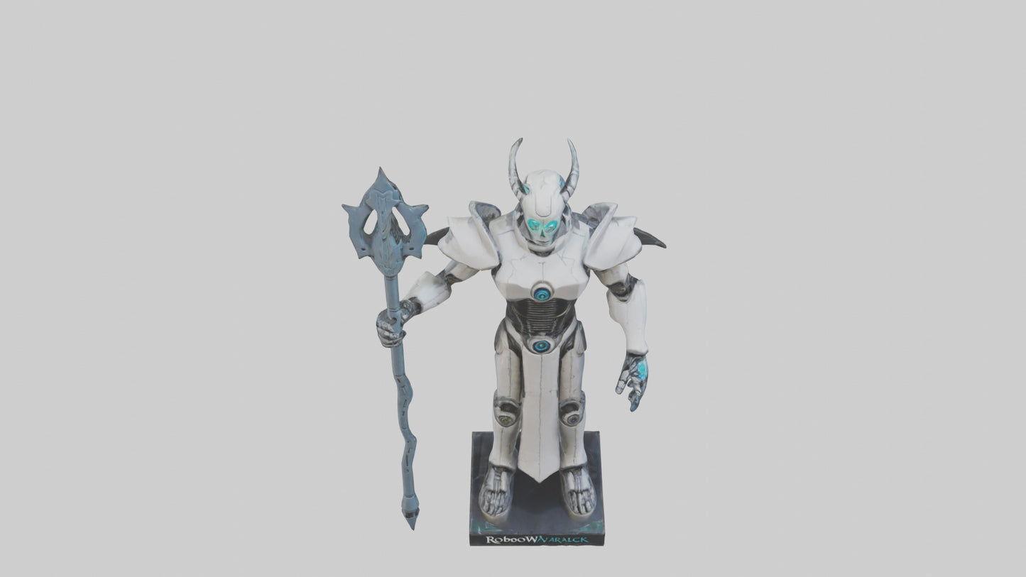 3D model RoboWarlock statue model VR / AR / low-poly