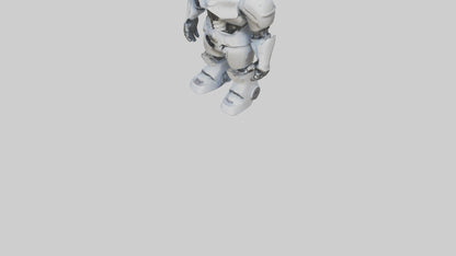 RoboWarrior statue model VR / AR / low-poly