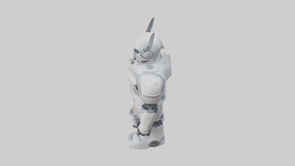 RoboWarrior statue model VR / AR / low-poly