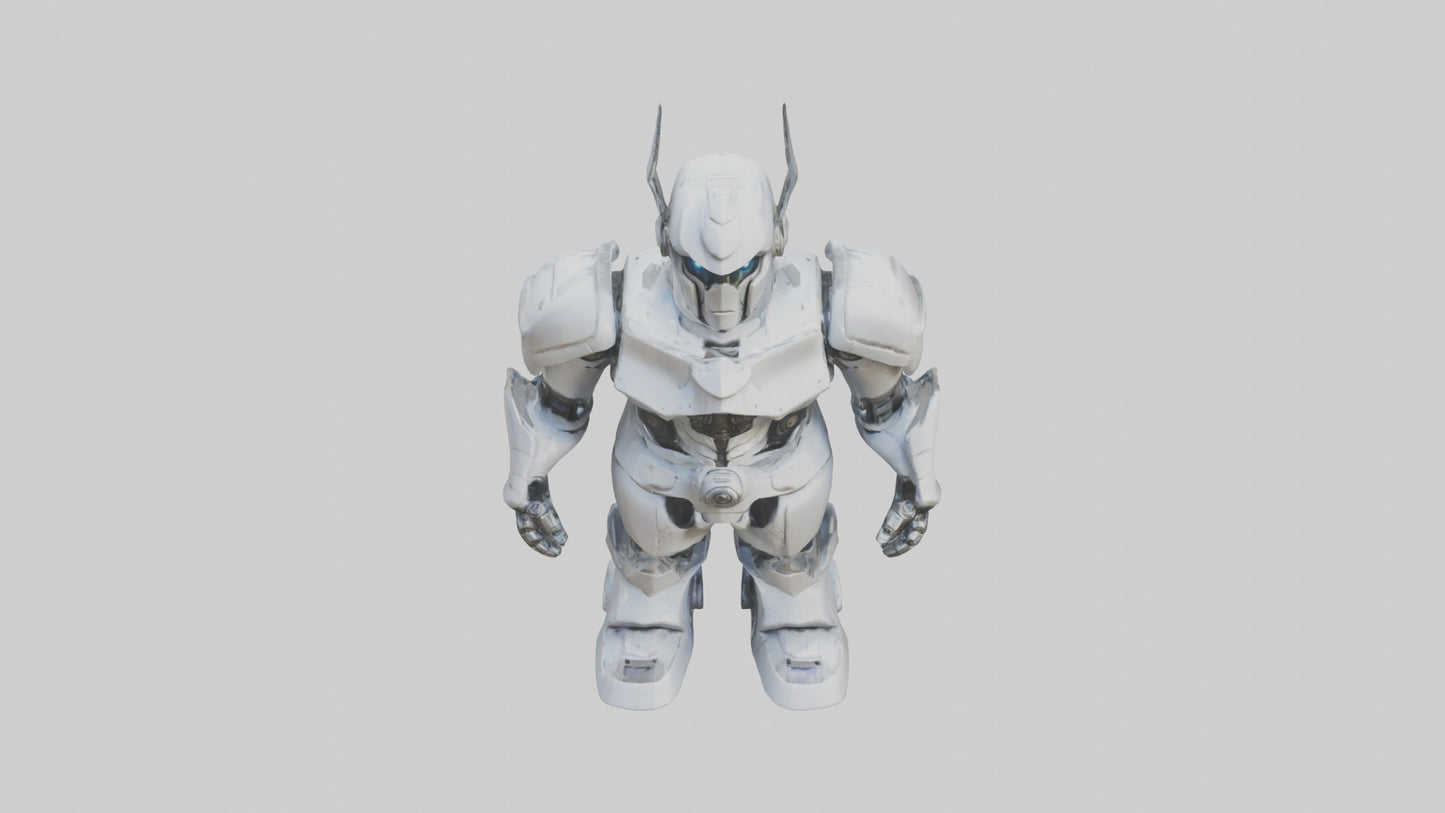 RoboWarrior statue model VR / AR / low-poly