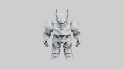 RoboWarrior statue model VR / AR / low-poly