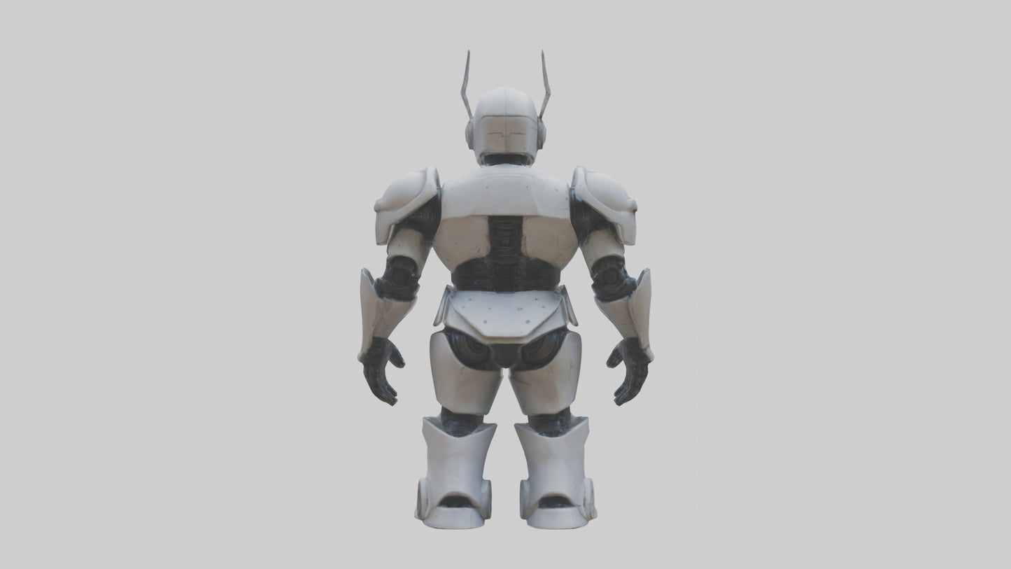 RoboWarrior statue model VR / AR / low-poly