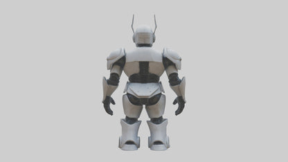 RoboWarrior statue model VR / AR / low-poly