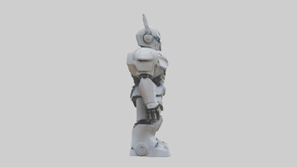 RoboWarrior statue model VR / AR / low-poly