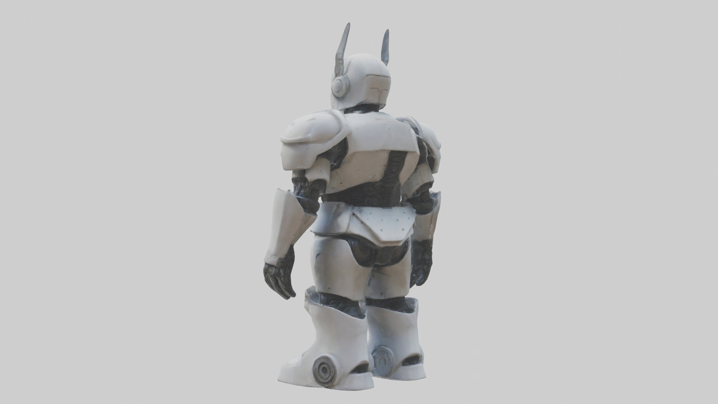 RoboWarrior statue model VR / AR / low-poly