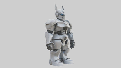 RoboWarrior statue model VR / AR / low-poly