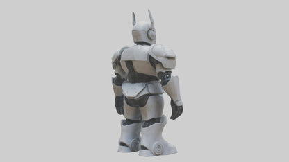 RoboWarrior statue model VR / AR / low-poly