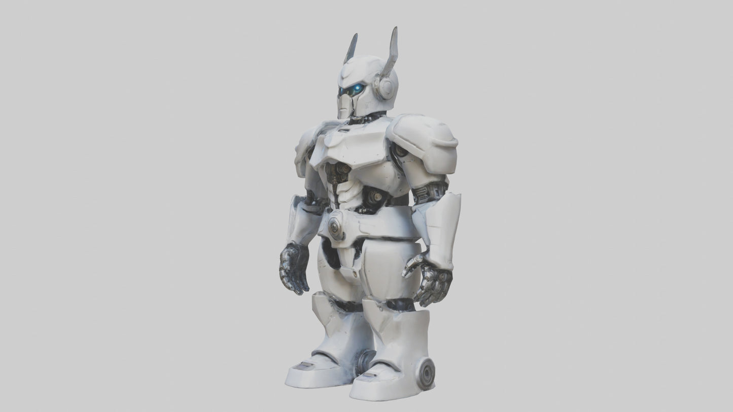 RoboWarrior statue model VR / AR / low-poly