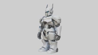 RoboWarrior statue model VR / AR / low-poly