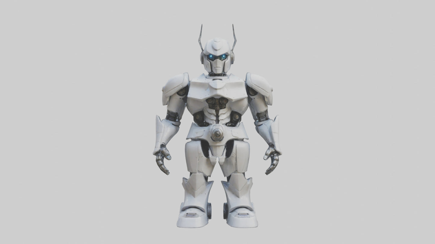 RoboWarrior statue model VR / AR / low-poly