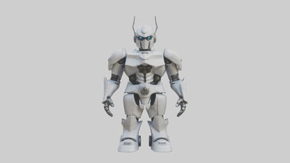 RoboWarrior statue model VR / AR / low-poly
