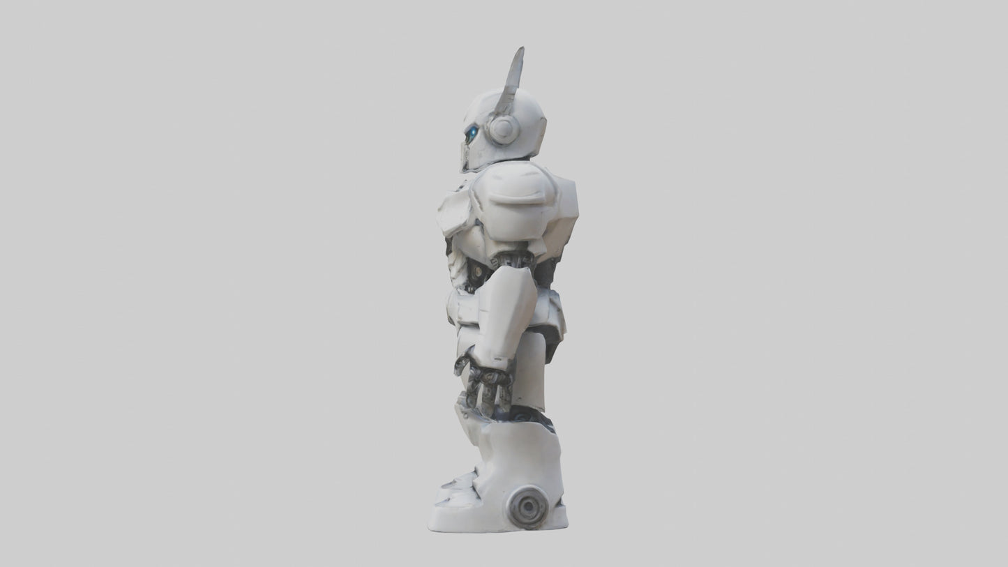 RoboWarrior statue model VR / AR / low-poly