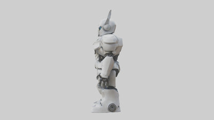 RoboWarrior statue model VR / AR / low-poly