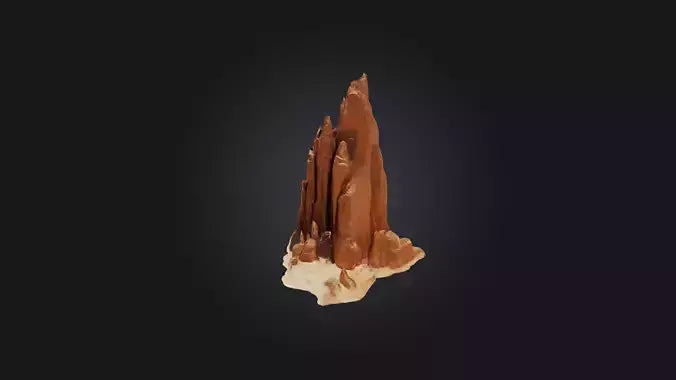 3D model Rock Formation VR / AR / low-poly