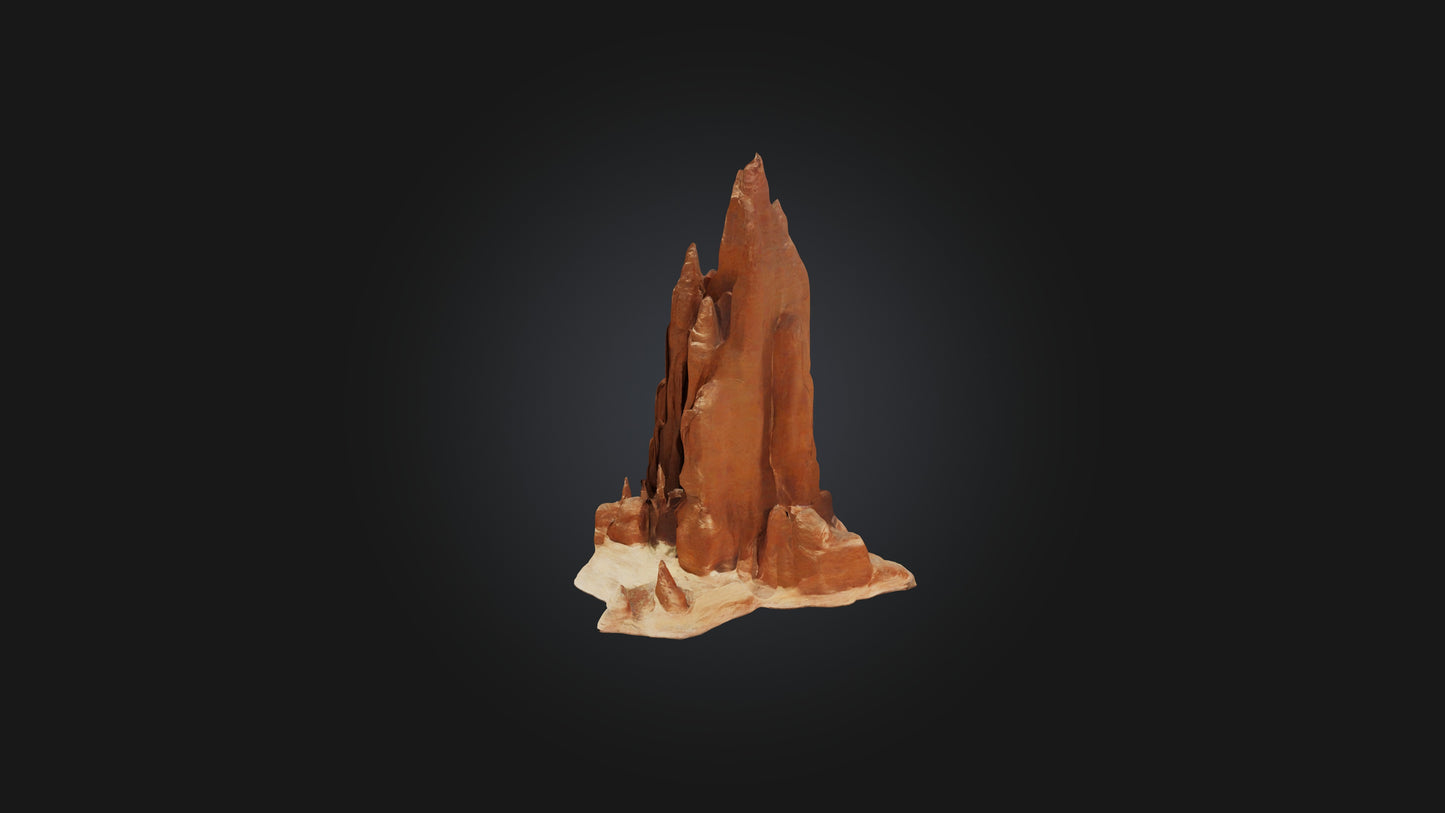 3D model Rock Formation VR / AR / low-poly