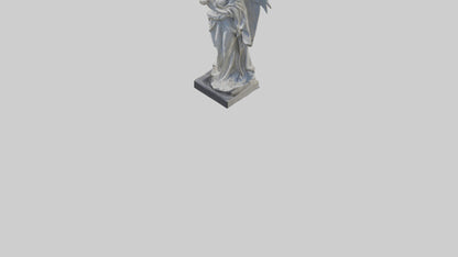 3D model Rockefeller angel statue model VR / AR / low-poly