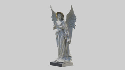 3D model Rockefeller angel statue model VR / AR / low-poly