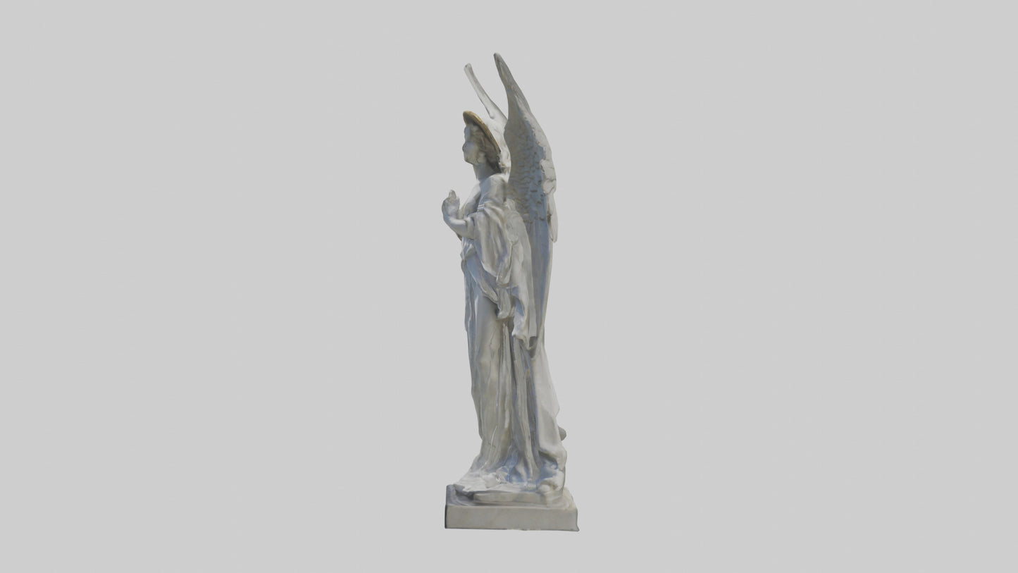 3D model Rockefeller angel statue model VR / AR / low-poly