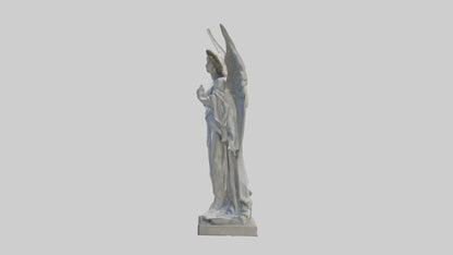 3D model Rockefeller angel statue model VR / AR / low-poly