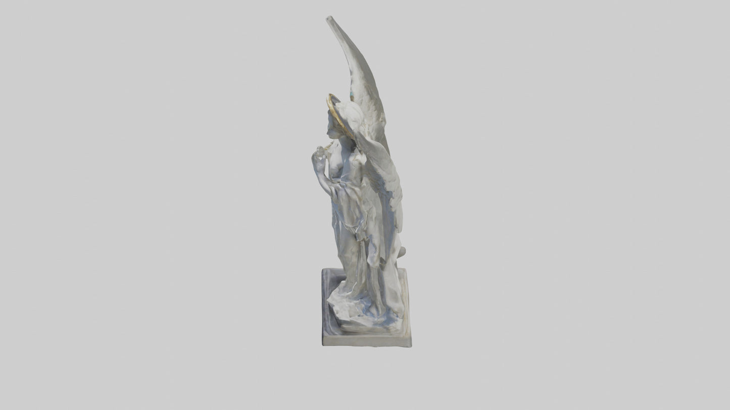 3D model Rockefeller angel statue model VR / AR / low-poly