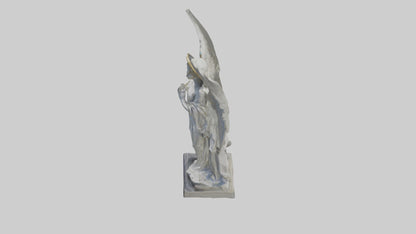 3D model Rockefeller angel statue model VR / AR / low-poly