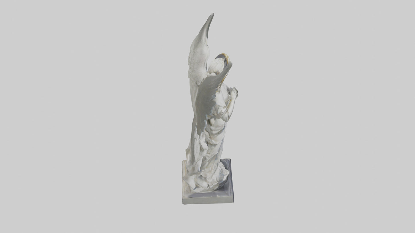 3D model Rockefeller angel statue model VR / AR / low-poly