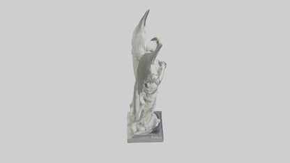 3D model Rockefeller angel statue model VR / AR / low-poly