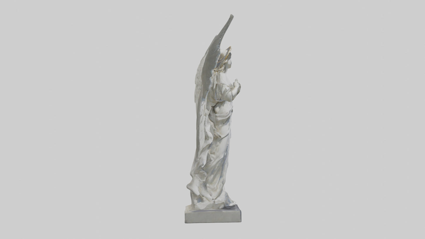 3D model Rockefeller angel statue model VR / AR / low-poly