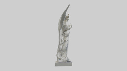 3D model Rockefeller angel statue model VR / AR / low-poly