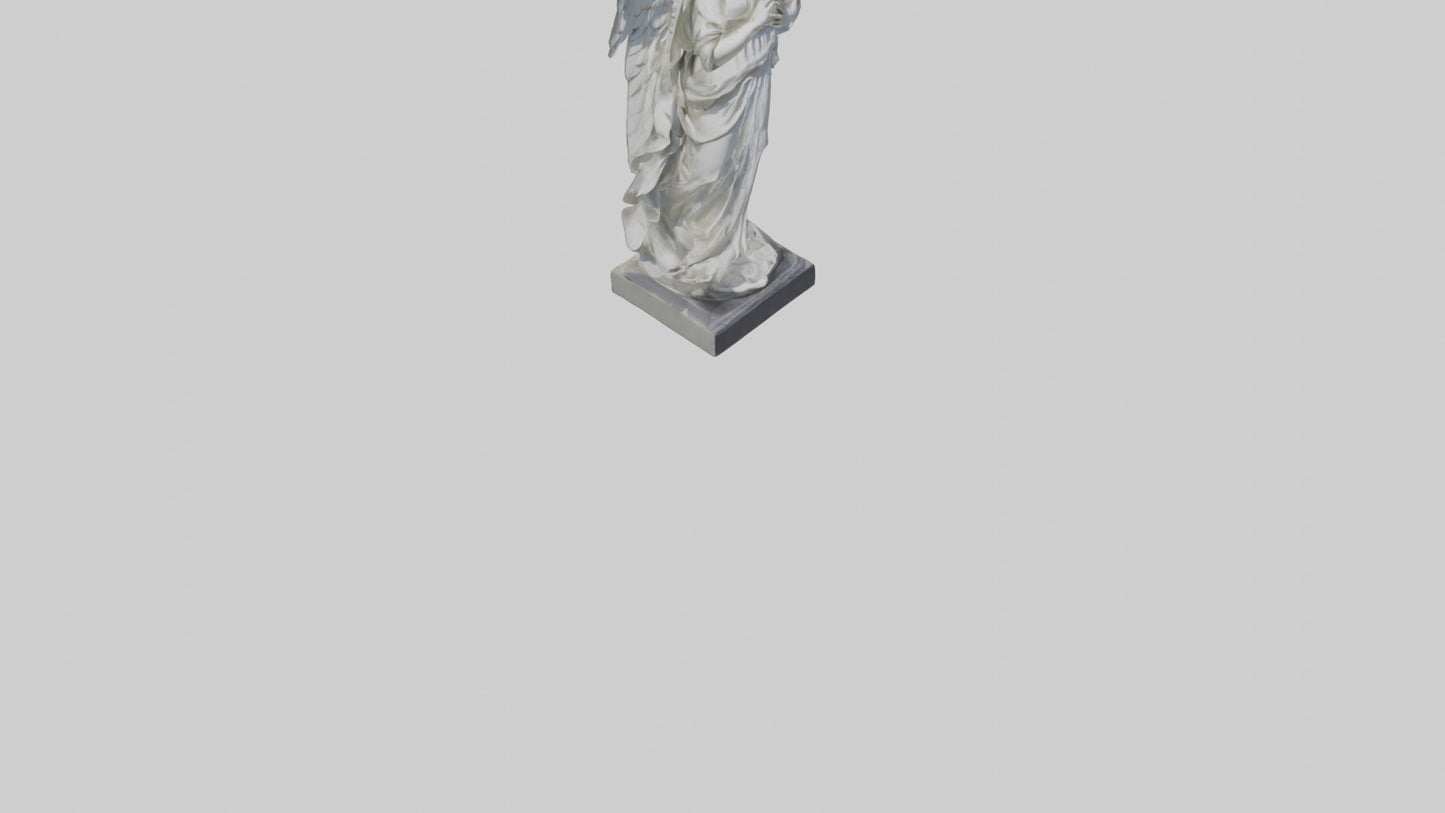 3D model Rockefeller angel statue model VR / AR / low-poly