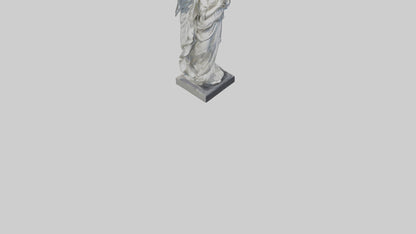 3D model Rockefeller angel statue model VR / AR / low-poly