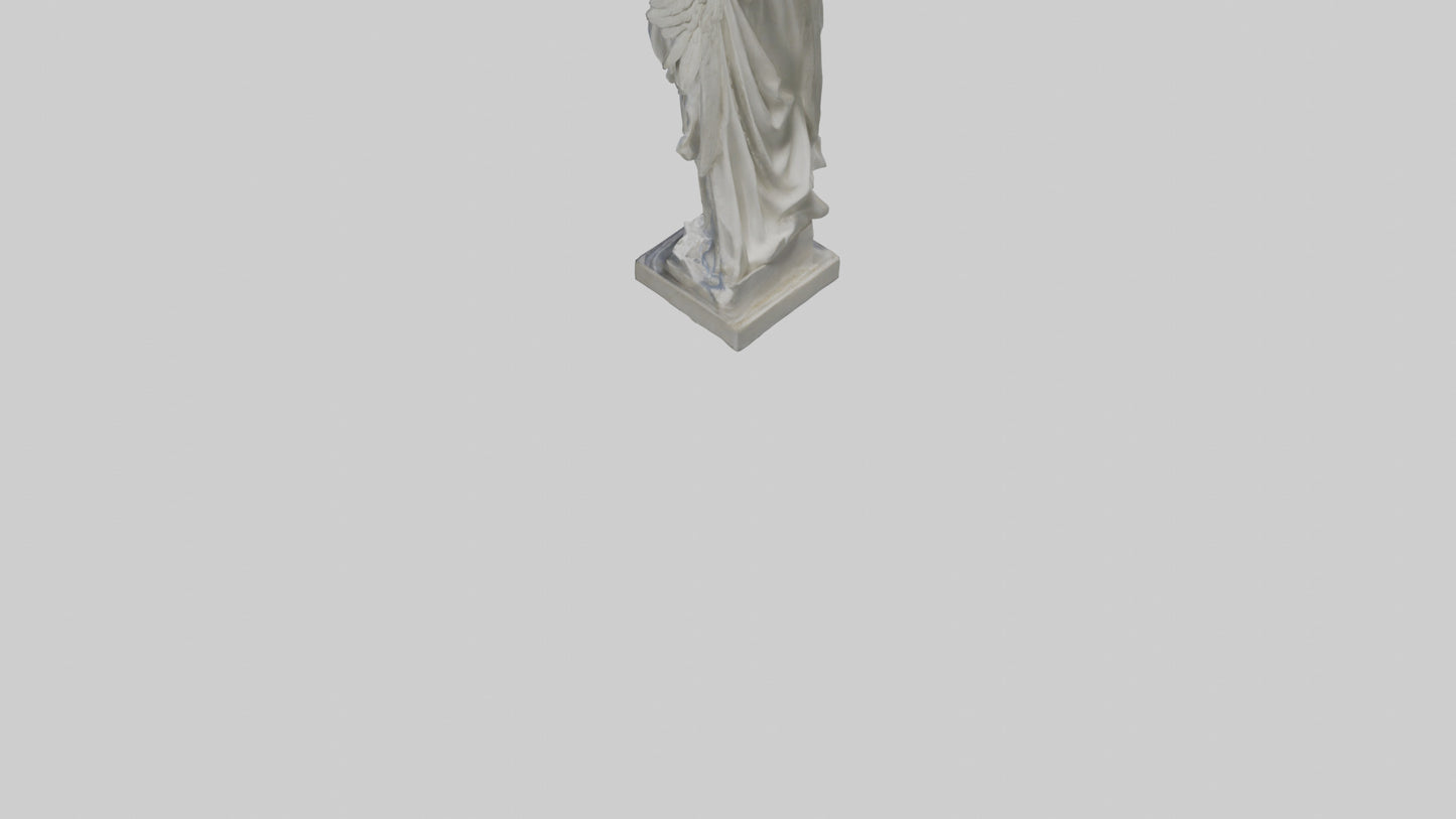 3D model Rockefeller angel statue model VR / AR / low-poly