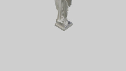 3D model Rockefeller angel statue model VR / AR / low-poly