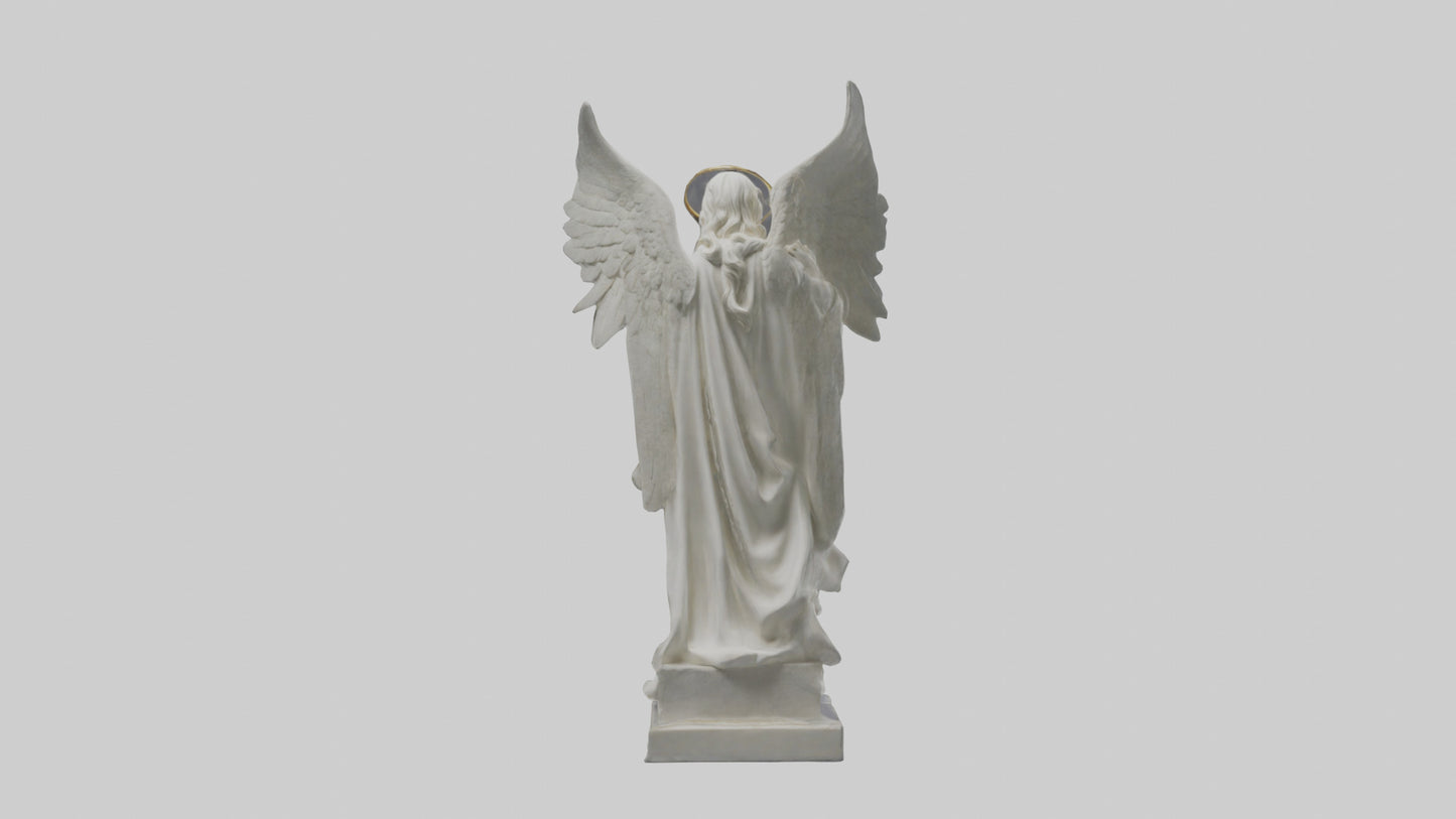 3D model Rockefeller angel statue model VR / AR / low-poly