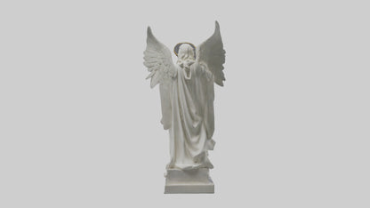 3D model Rockefeller angel statue model VR / AR / low-poly