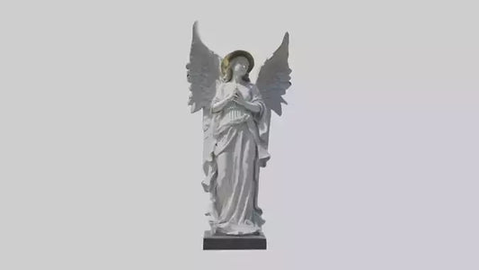 3D model Rockefeller angel statue model VR / AR / low-poly