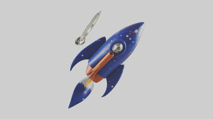 3D model Rocket keychain model VR / AR / low-poly