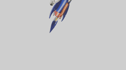 3D model Rocket keychain model VR / AR / low-poly