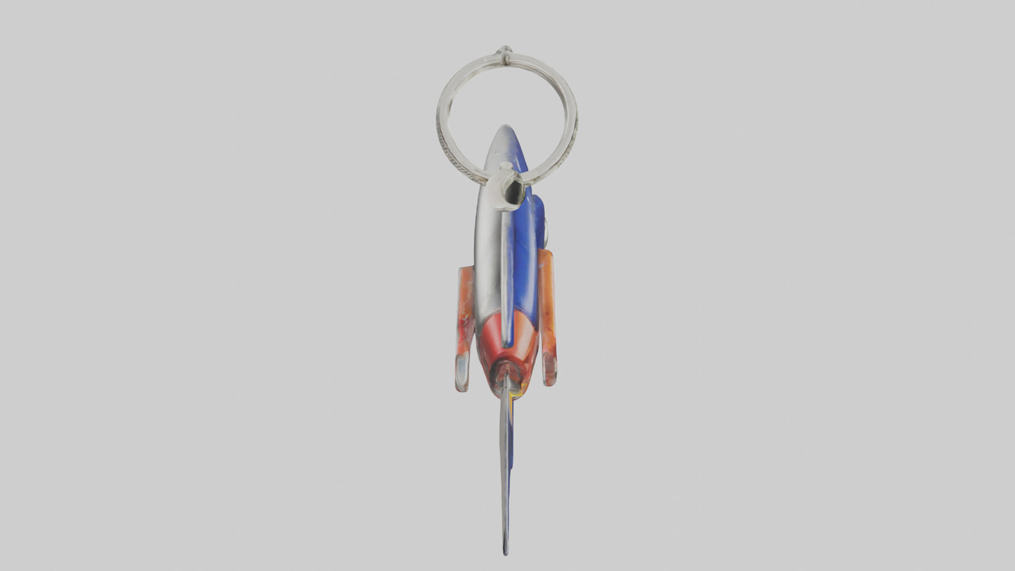 3D model Rocket keychain model VR / AR / low-poly