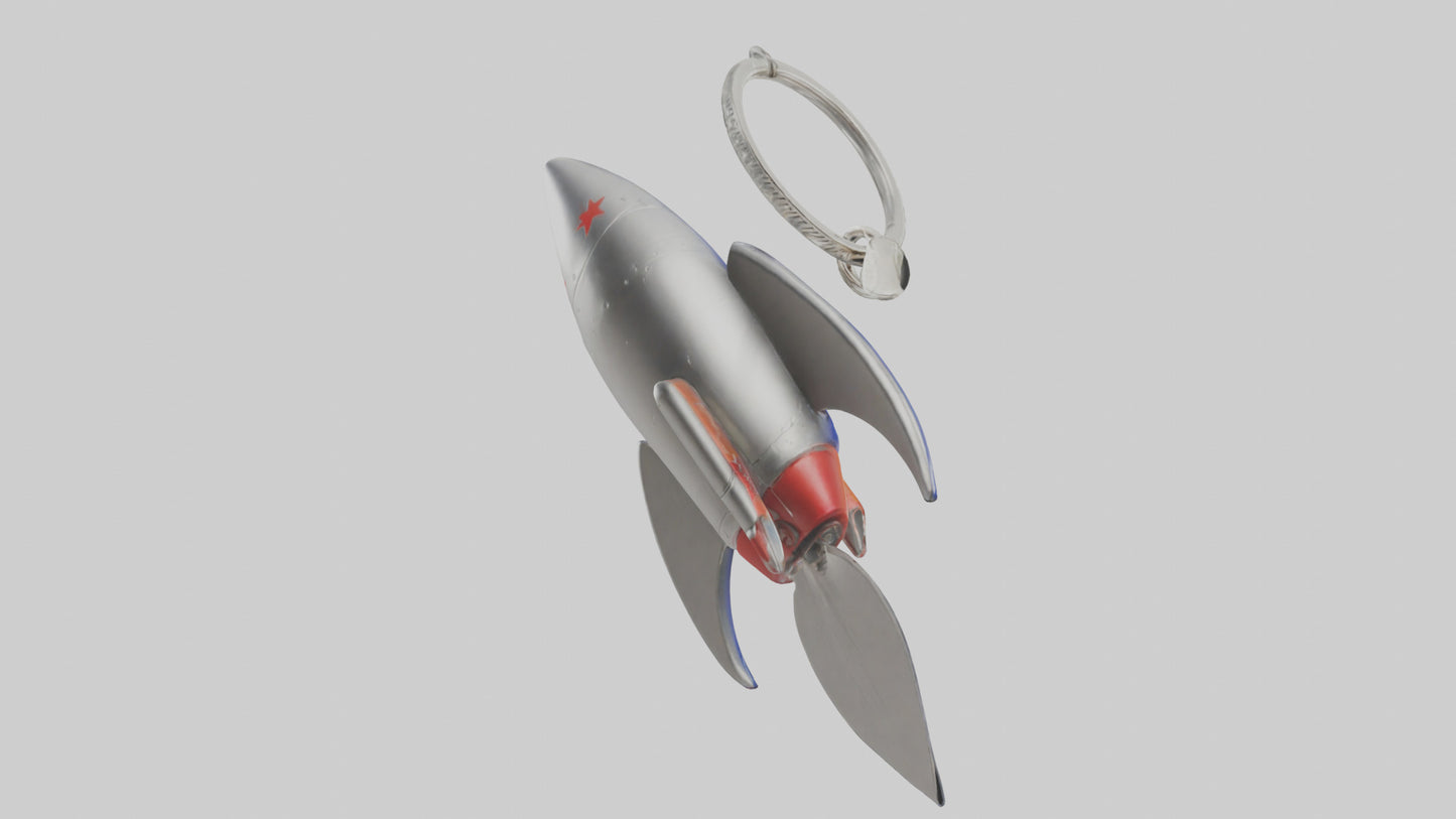 3D model Rocket keychain model VR / AR / low-poly