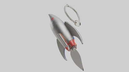 3D model Rocket keychain model VR / AR / low-poly