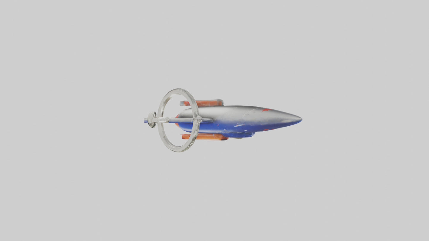 3D model Rocket keychain model VR / AR / low-poly