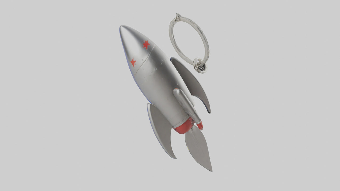3D model Rocket keychain model VR / AR / low-poly