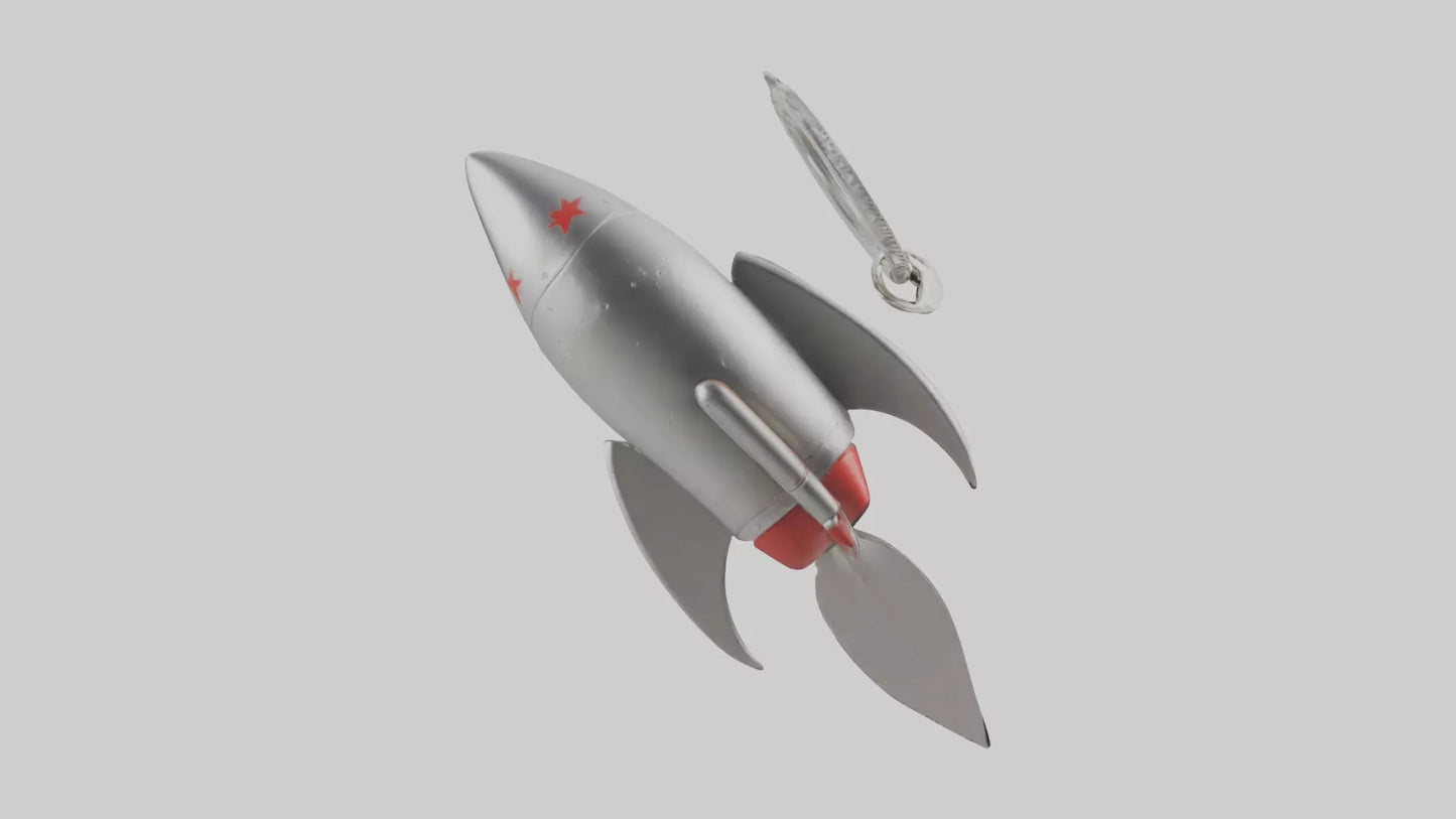 3D model Rocket keychain model VR / AR / low-poly